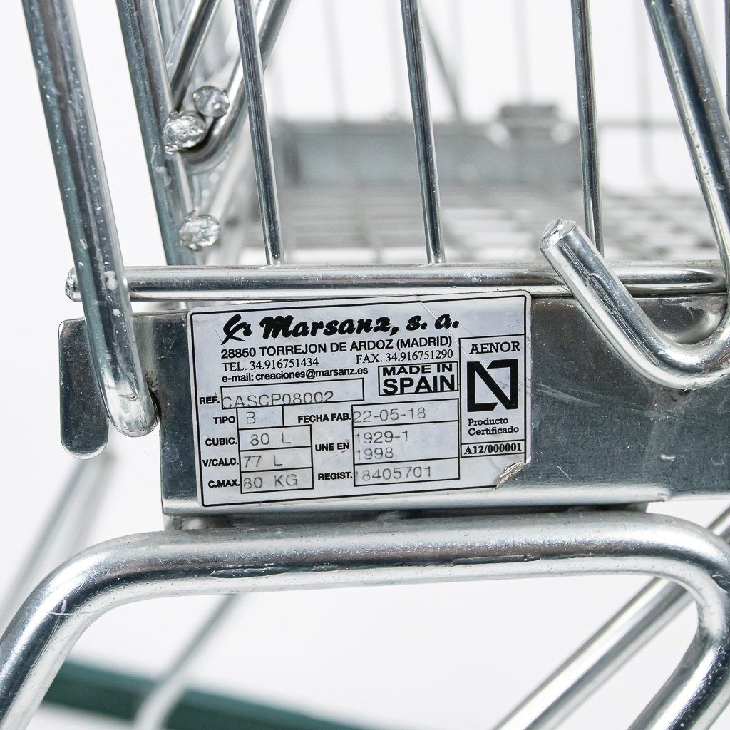 Marsanz CASCP08002 carrello spesa 80 L set 8 pz con seggiolino