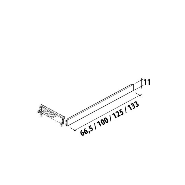 Agosistem Zoccolo Scaffalatura Supermarket Bianco RAL 9010