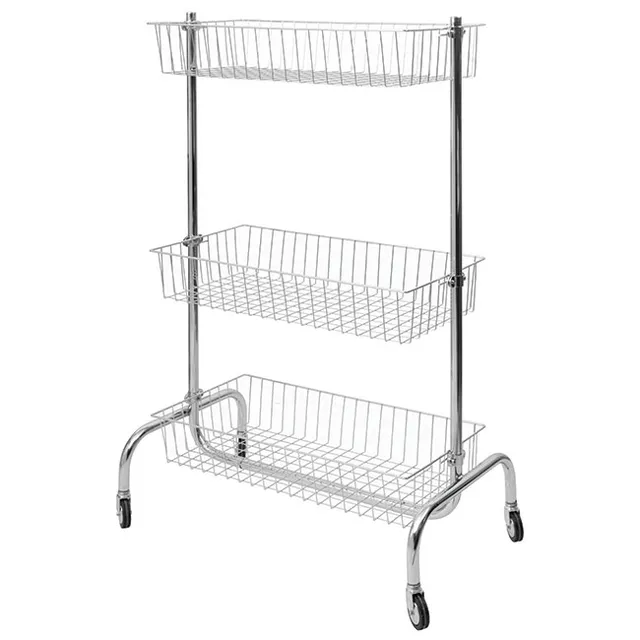 Agosistem Espositore a 3 Ceste 100x50x160 cm Regolabile