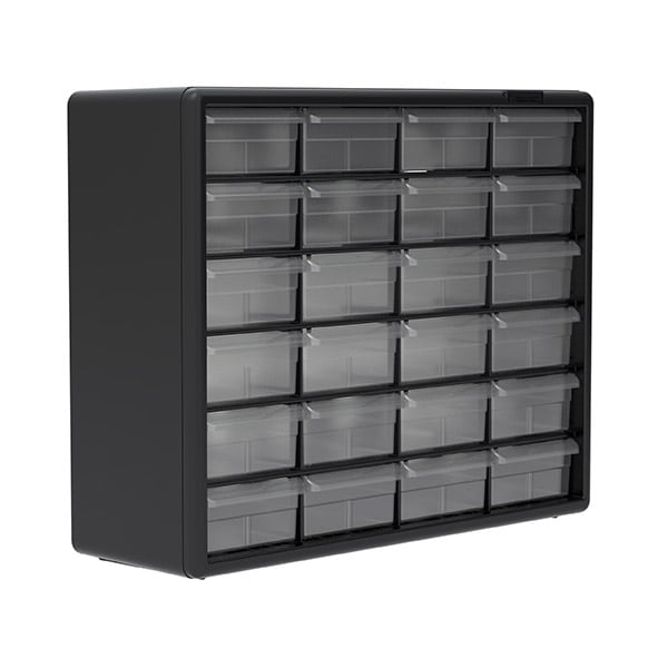 Akro-Mils 10124 cassettiera plastica 24 cassetti divisori
