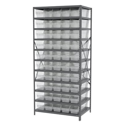 Akro-Mils AS2479094 scaffale 11 ripiani con 50 cassette