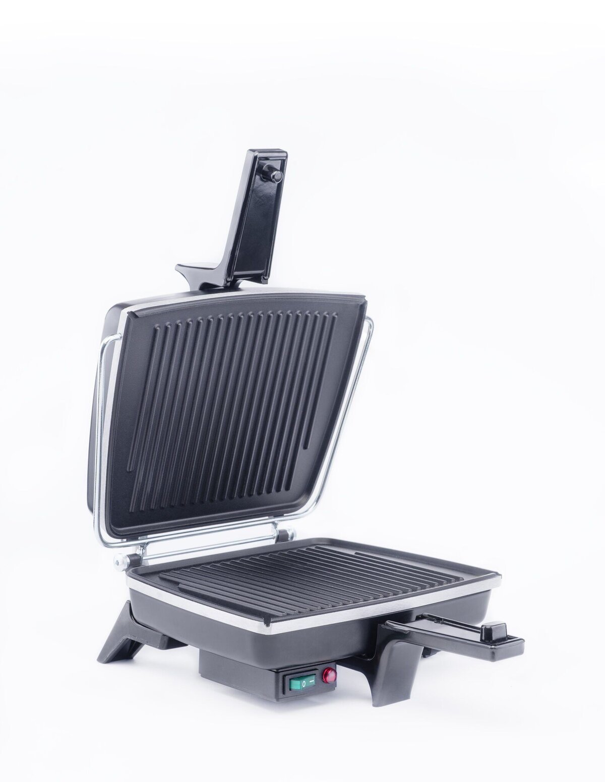 Dezal tostiera elettrica piastra rigata nera 1300 W