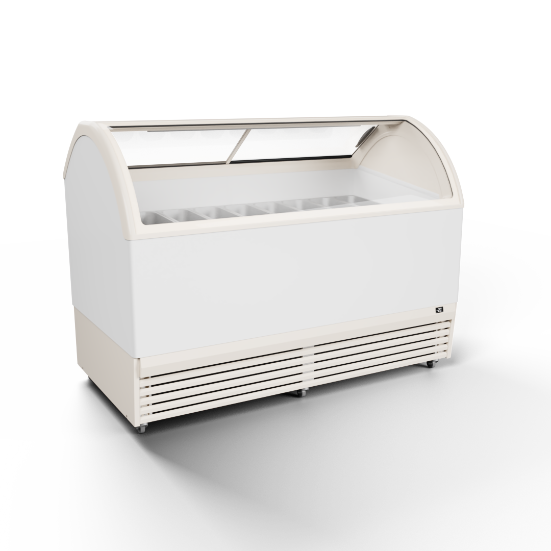 Juka M18Q+ 18 GN conservatore gelati -14/-23C vetro curvo