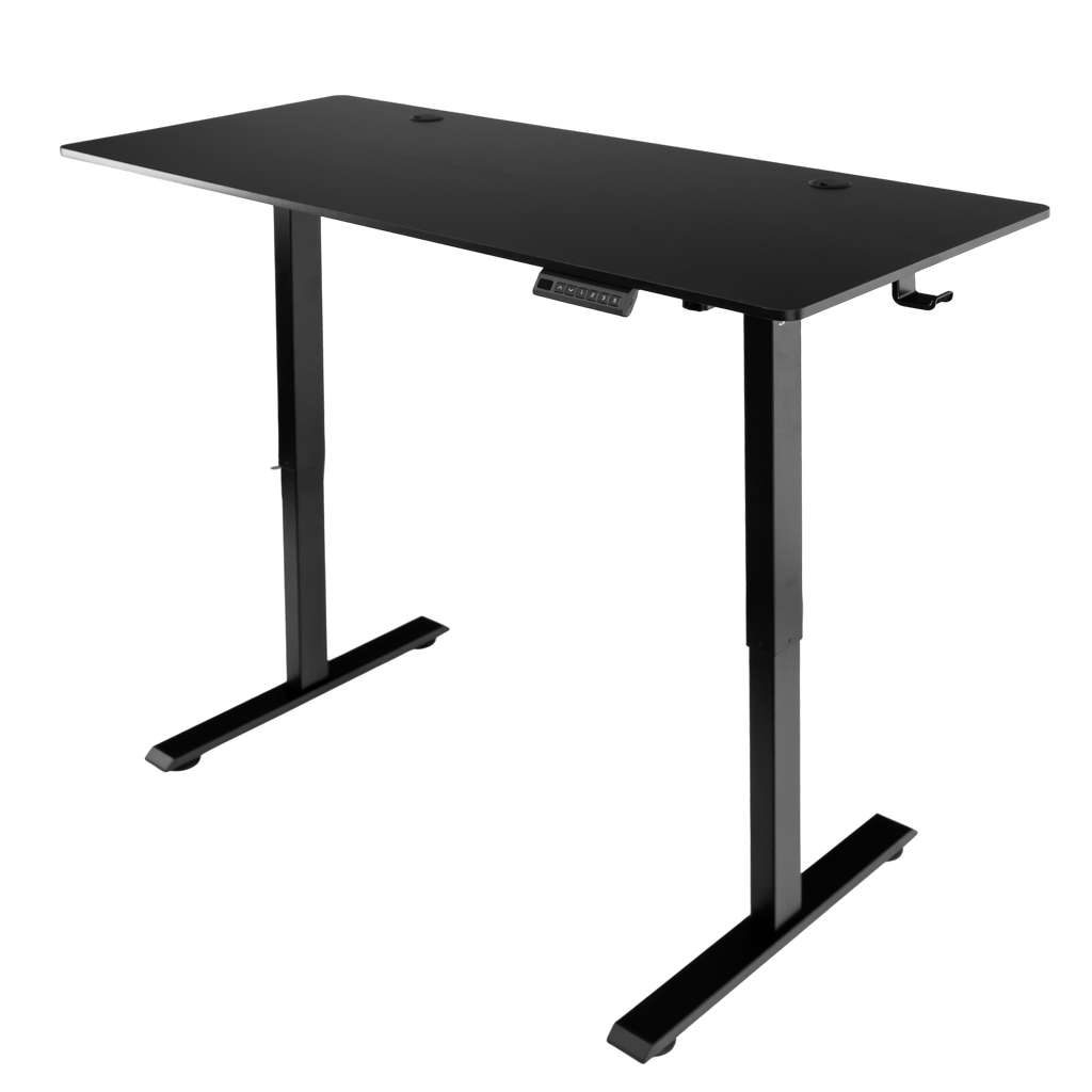 Furvero scrivania elettrica regolabile nera 140x60 cm