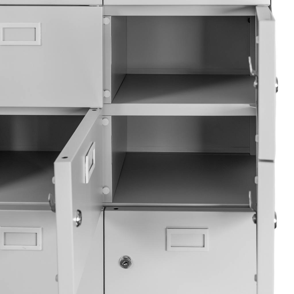 Mega-M 20 scomparti armadietto metallo 60x30x180 grigio