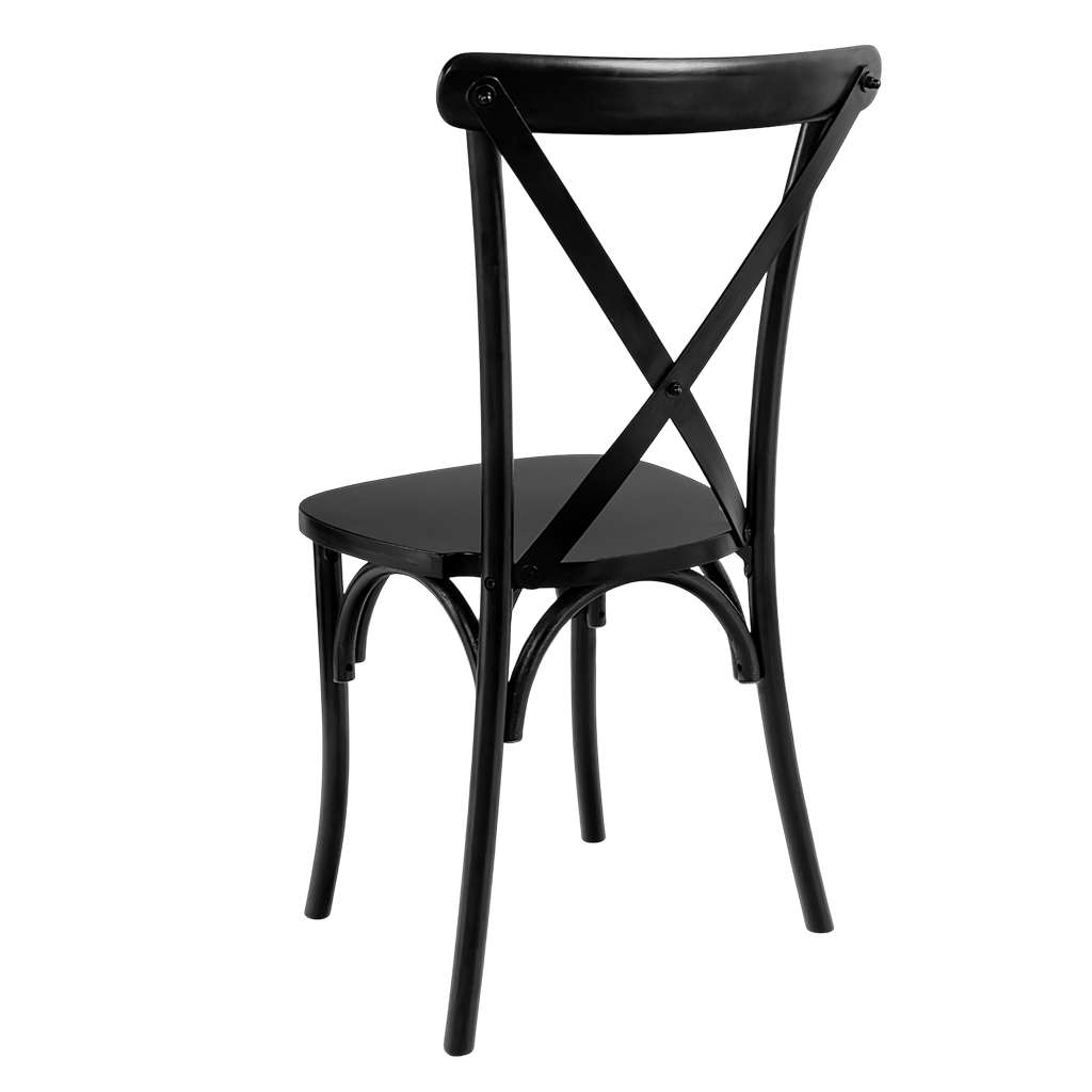 Furvero Boho sedia banchetto nera legno 12 pezzi