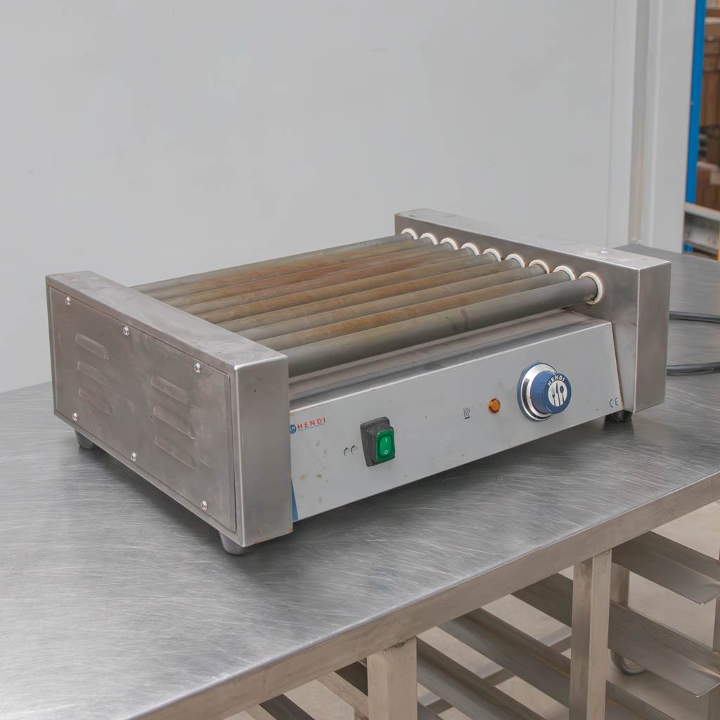 Hendi 268605 Grill a Rulli per Hot Dog 150°C