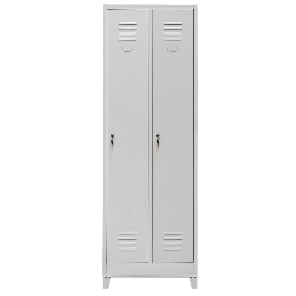Mega-M armadietto spogliatoio 2 ante 60 cm grigio su gambe