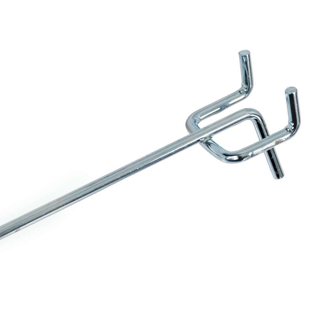 Mega-M gancio espositore singolo 25 cm zincato per pannello Euro