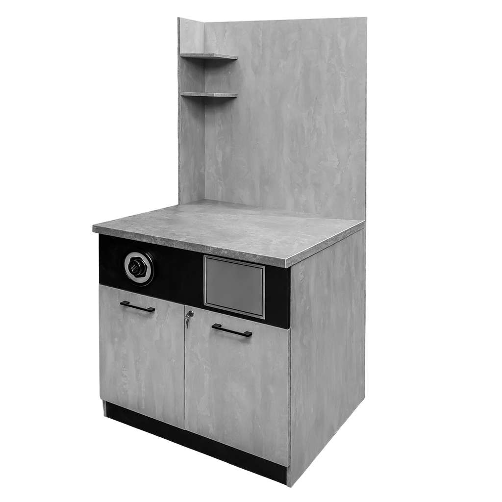 Mega-M mobile per macchina caffè 90x75x100/200 cm cemento