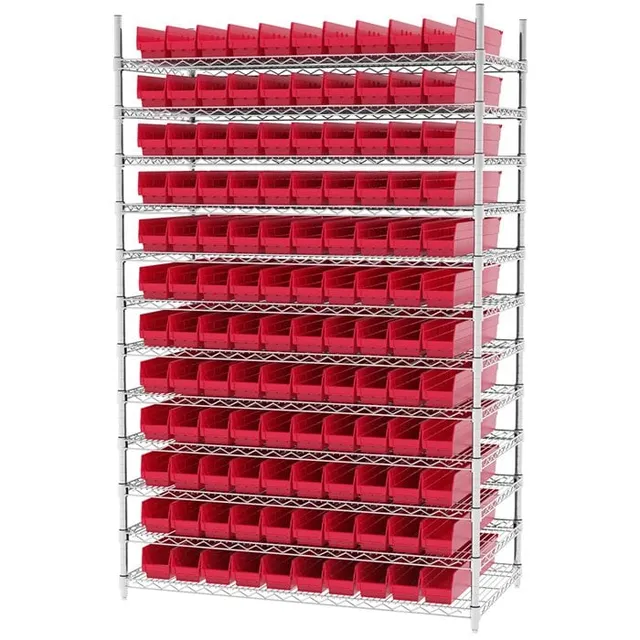 Akro-Mils AWS244830124 scaffale filo con 120 cassette