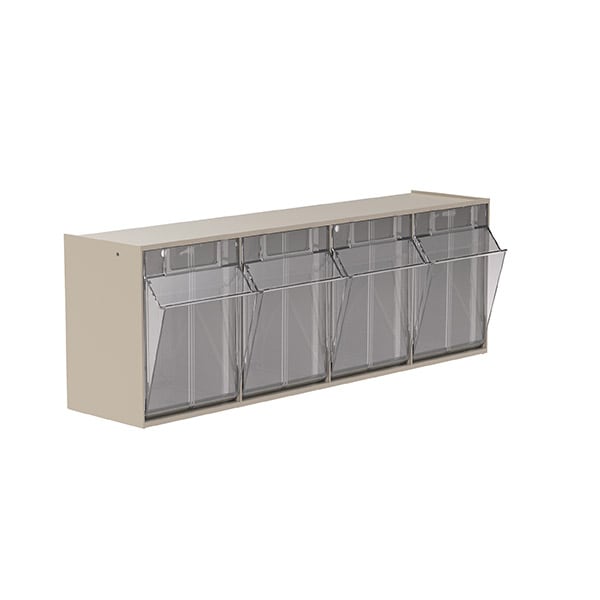 Akro-Mils TiltView 06704 contenitore basculante 4 scomparti