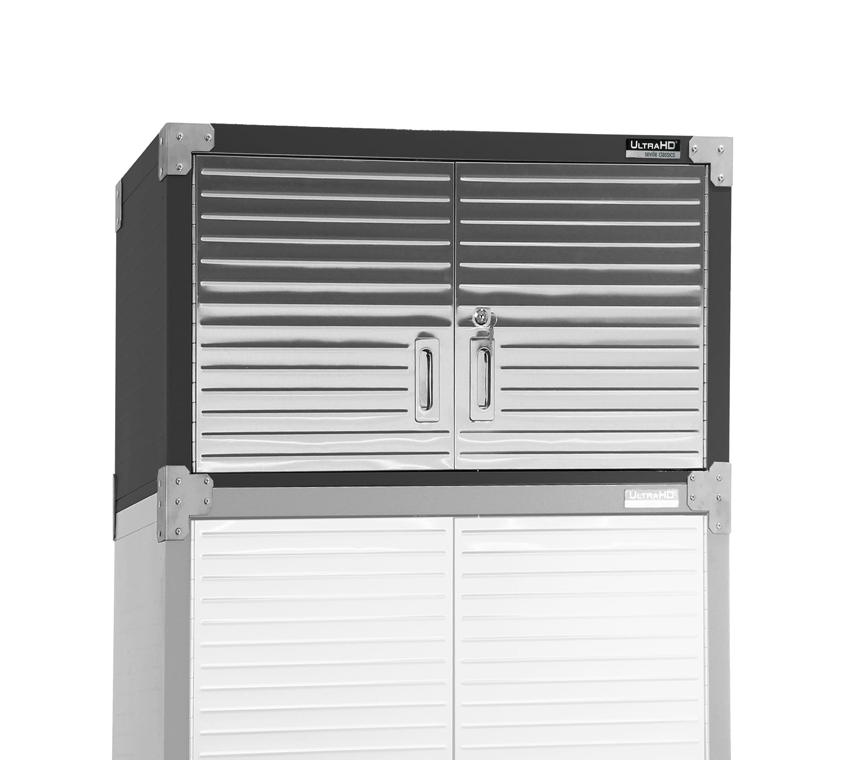Seville Classics UltraHD Armadio Sovrapponibile Grafite 300 lb