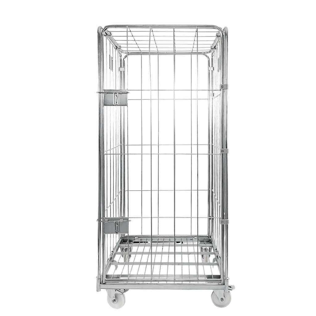 Mega-M Universal Roll Container Zincato con Tetto e Porta
