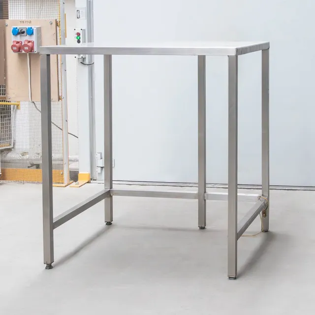 Ascobloc Tavolo Gastronomico Centrale Inox 108x82x118 cm