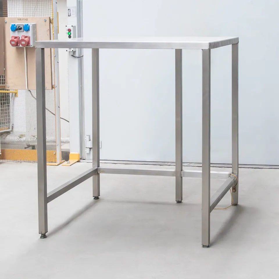 Ascobloc Tavolo Gastronomico Centrale Inox 108x82x118 cm