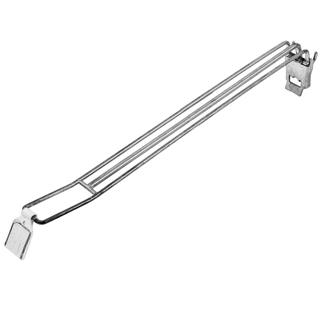 Gancio triplo 40 cm per pannello Euro forato acciaio zincato