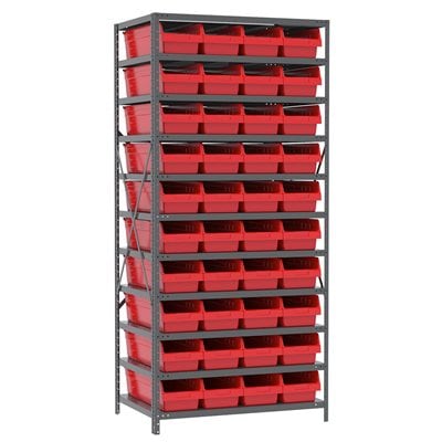 Akro-Mils AS2479084 scaffale metallo 11 ripiani 42 box ShelfMax