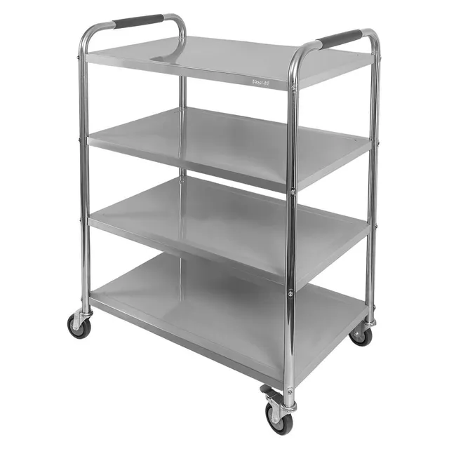 Mega-M X Standard Carrello Servizio Inox 4 Ripiani 86x54x126