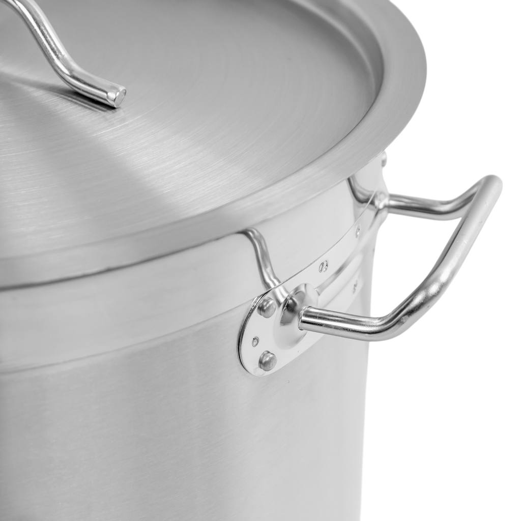 Mega-M Pro 25L pentola inox alta 32x32 cm con coperchio