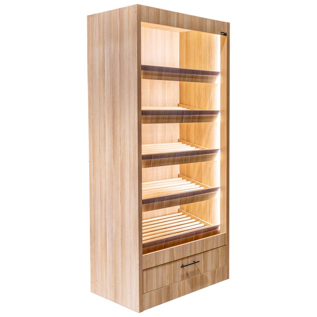 Mega-M scaffale pane aperto 100 cm rovere LED