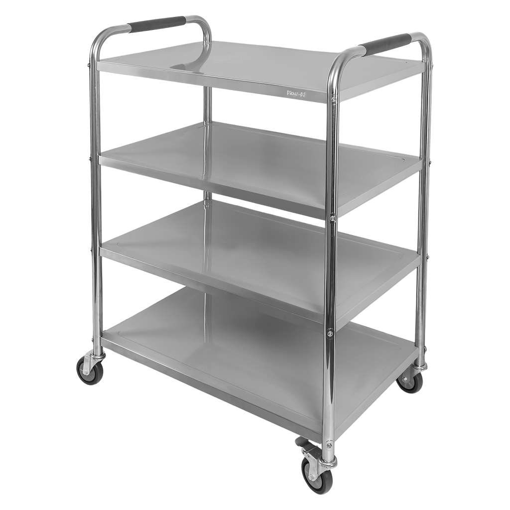 Mega-M X Standard Carrello Servizio Inox 4 Ripiani 86x54x126