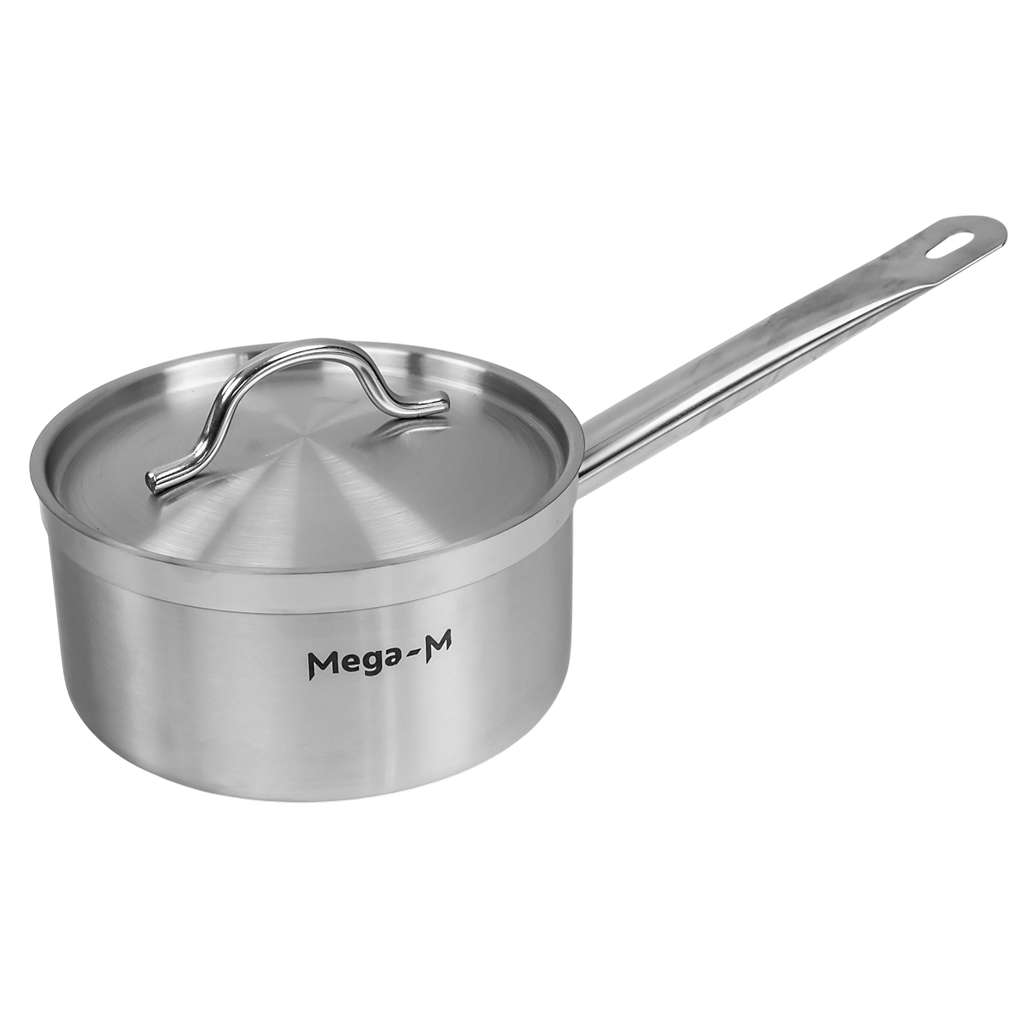 Mega-M Pro pentolino inox 18 cm 3 L con coperchio