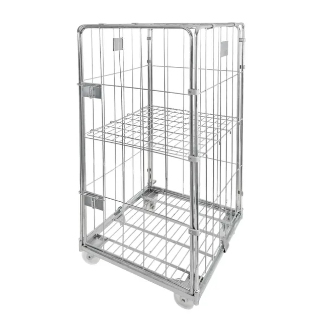 Mega-M Universal rollcontainer zincato con ripiano 500 kg
