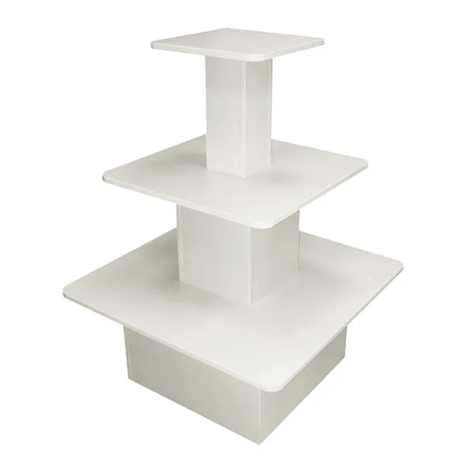Agosistem Tavolo Espositivo Multilivello 90x90 H120 cm 3 Piani