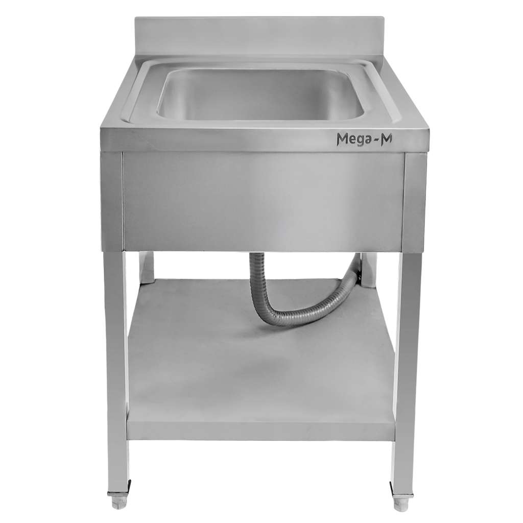 Mega-M 60x70x85 lavello gastronomico 1 vasca inox sifone