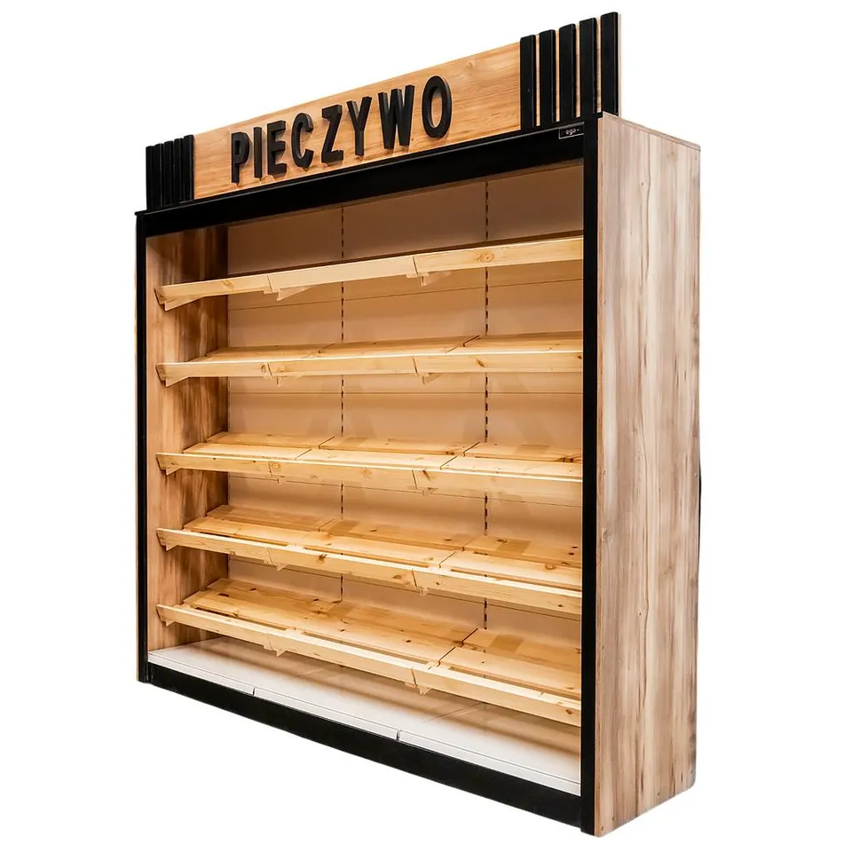 Mega-M H-244 scaffale pane rovere oro 247,5x62 cm con banner