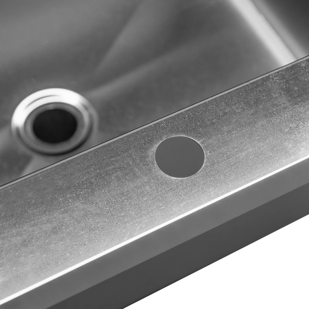 Mega-M Lavatoio basso inox 70x60x50 monocamera saldata