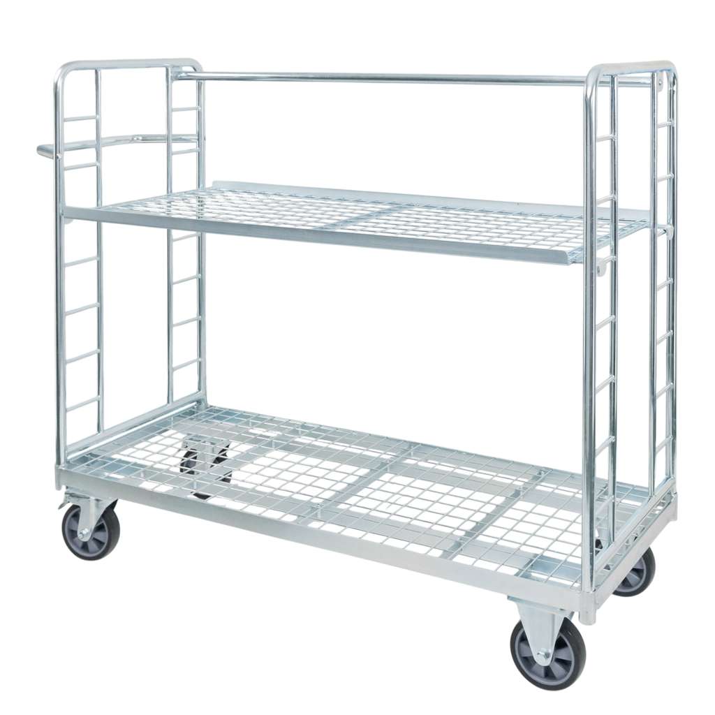 FORKBERG VECTO Carrello a Piani 151x61x122 cm 250 kg Zincato