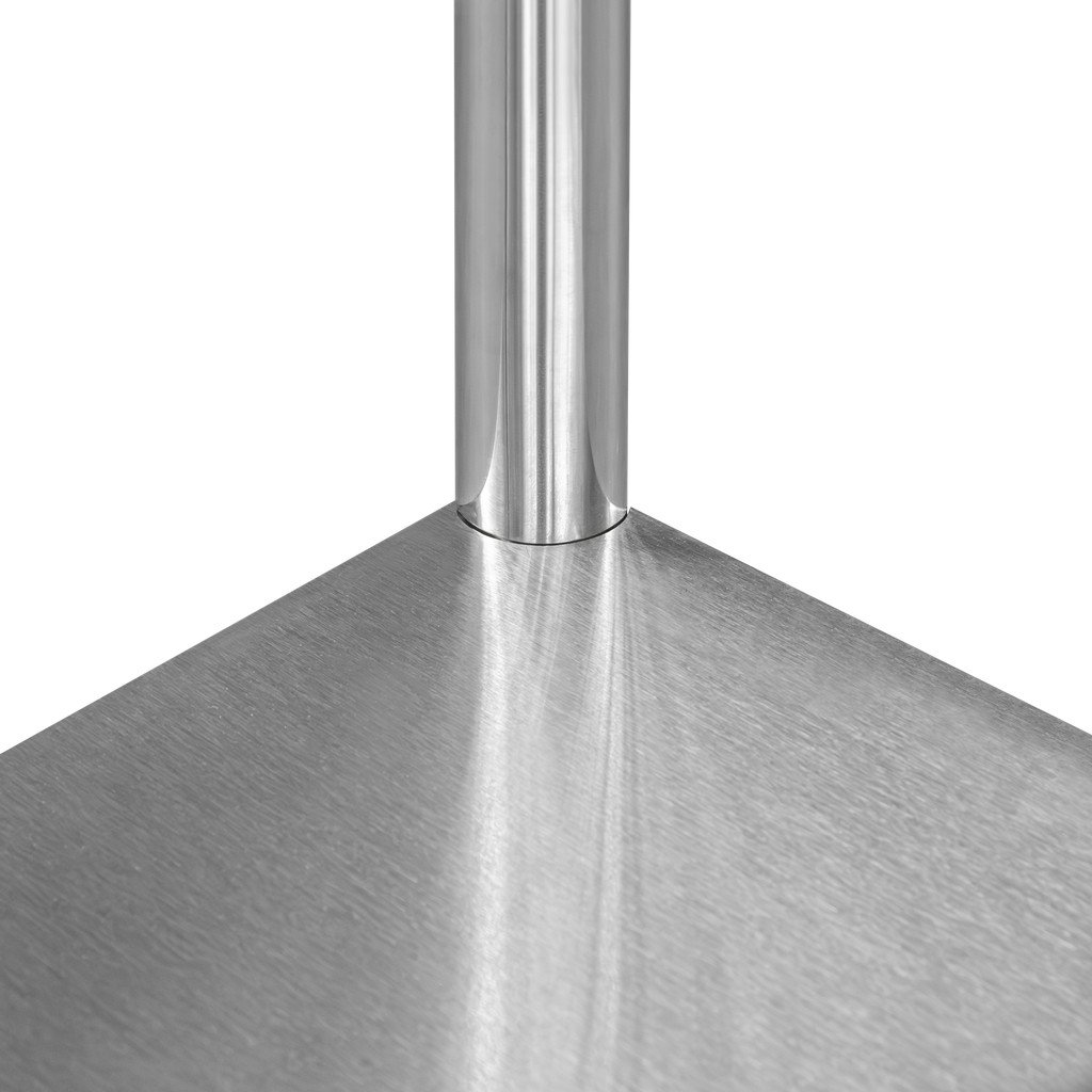 Mega-M Standard Tavolo Inox 150x70x85 cm con Ripiano