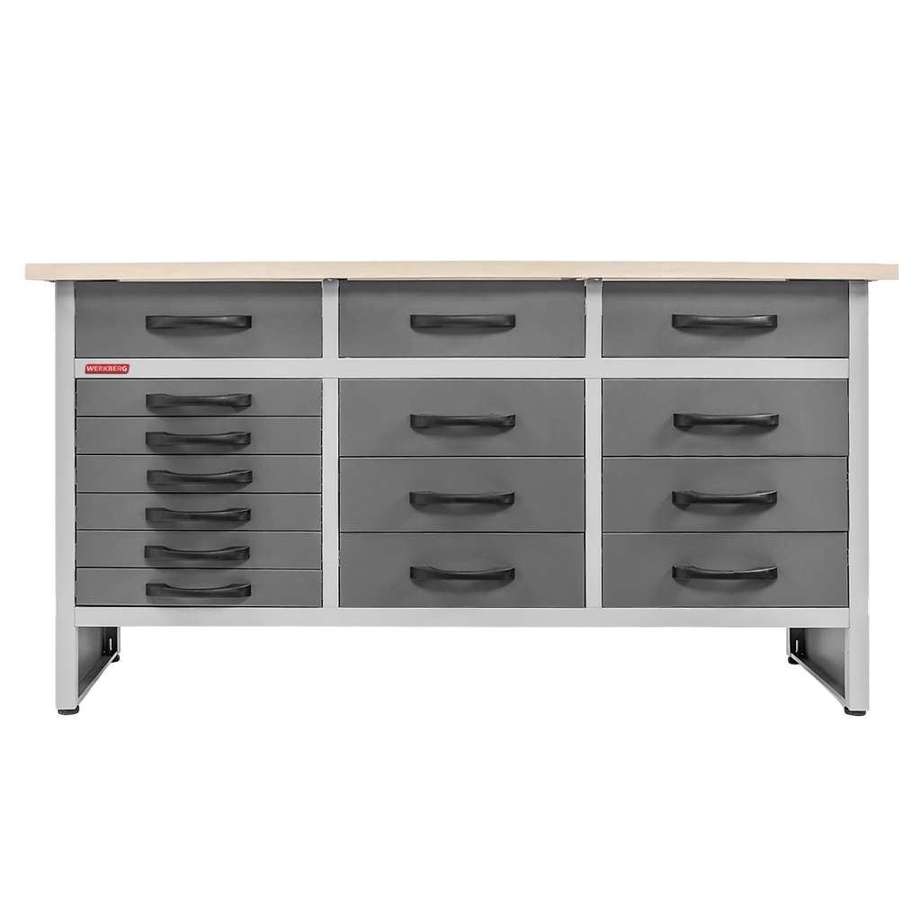 Werkberg Handyman S-160 banco da lavoro 15 cassetti grafite