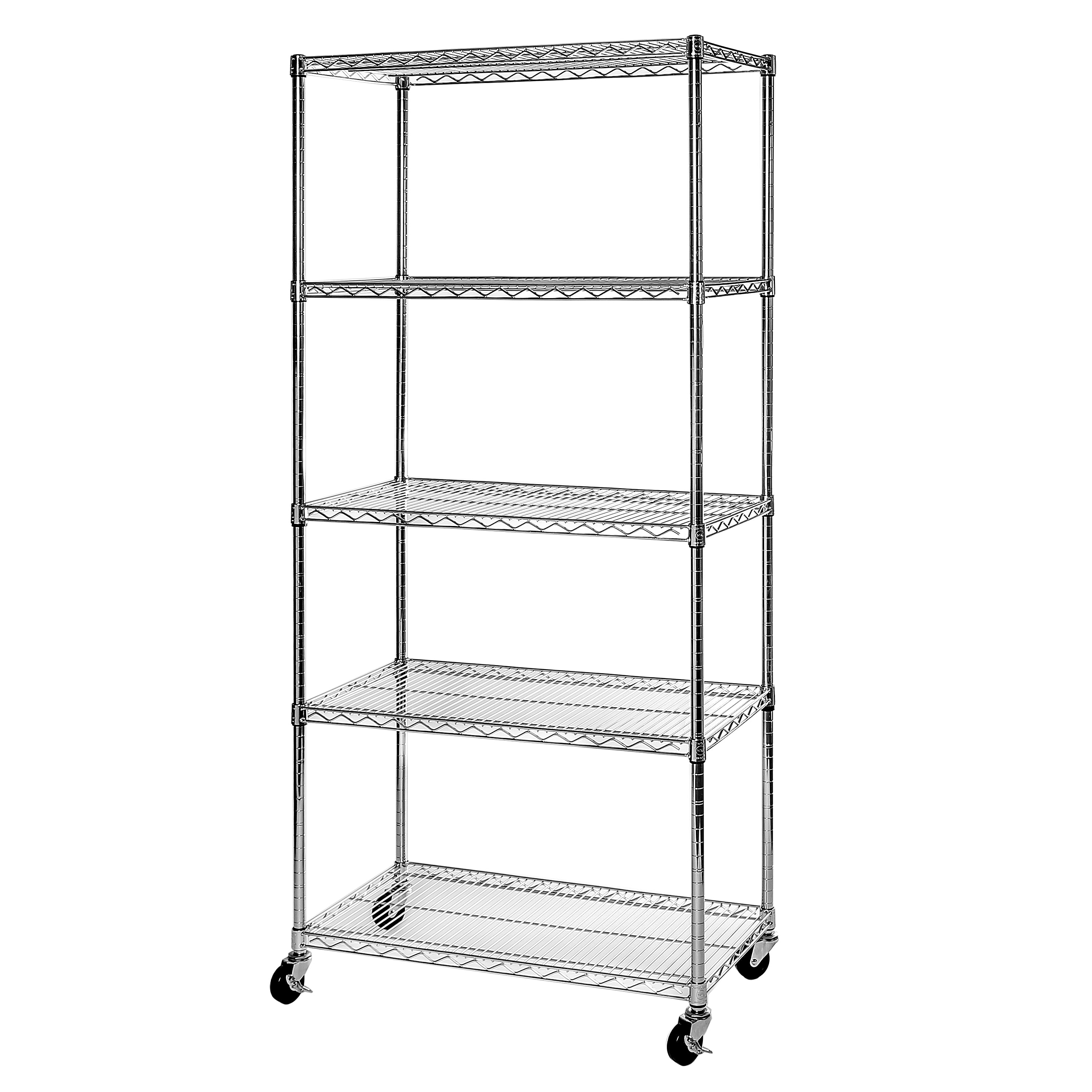 Seville Classics UltraDurable scaffale acciaio 5 ripiani 91cm