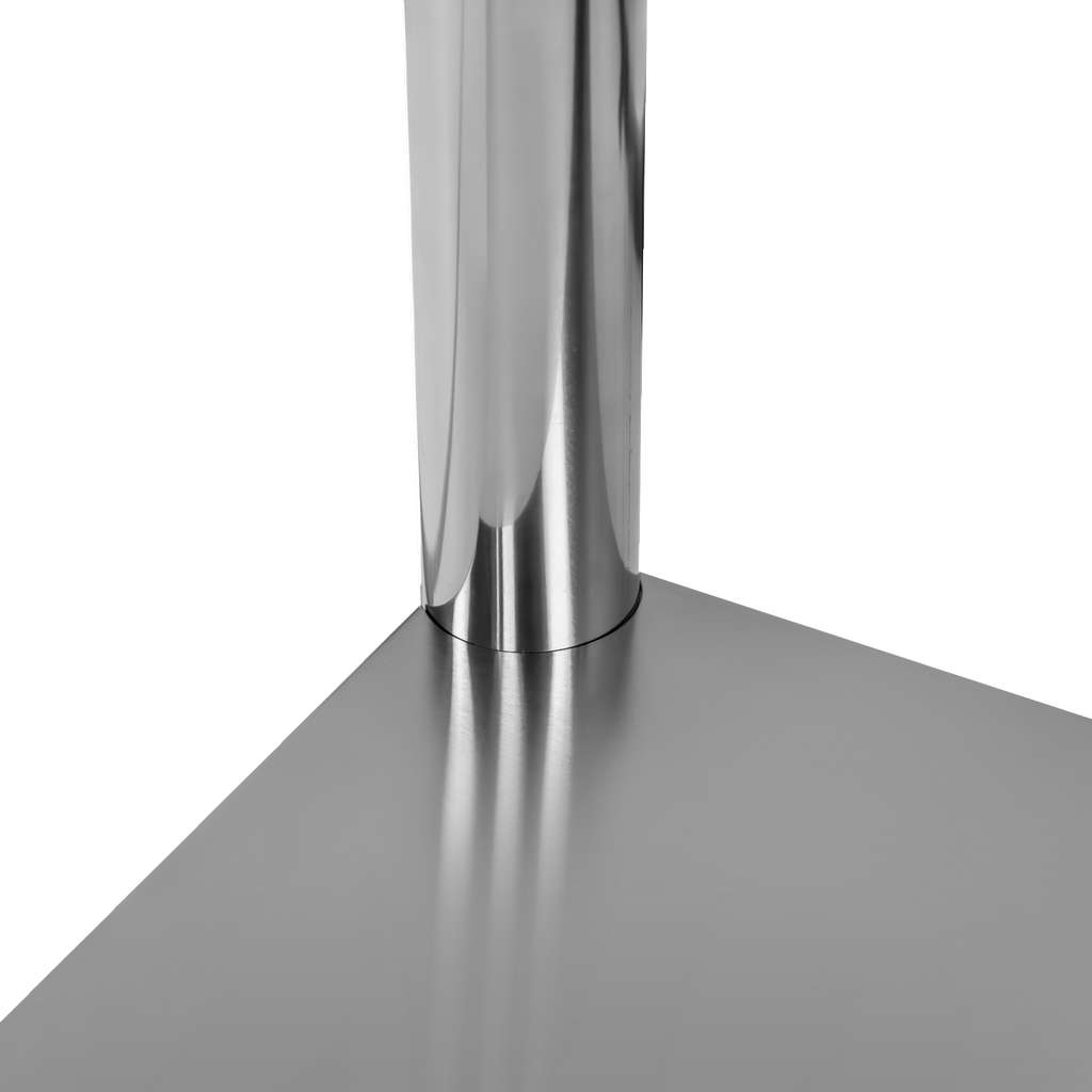 Mega-M X Standard 150x60x85 tavolo inox centrale ripiano