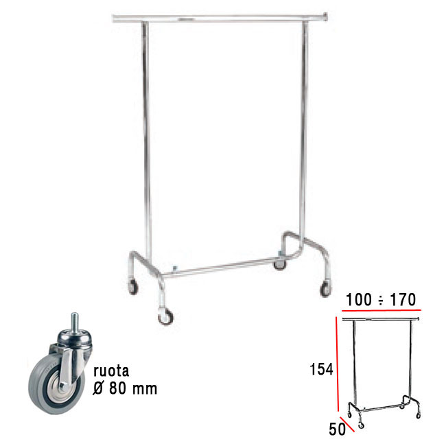 Agosistem Stender fisso estendibile L100/170 cromato