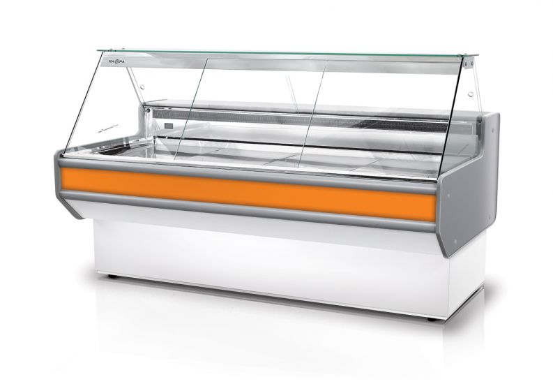Rapa L-A 122/107 Plug-in banco frigo vetrina bianca