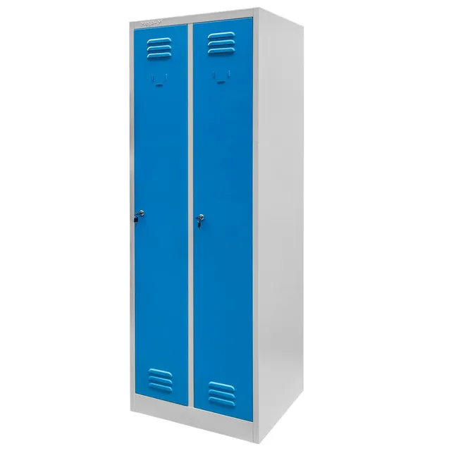 Mega-M S-60 armadietto spogliatoio 2 ante grigio blu