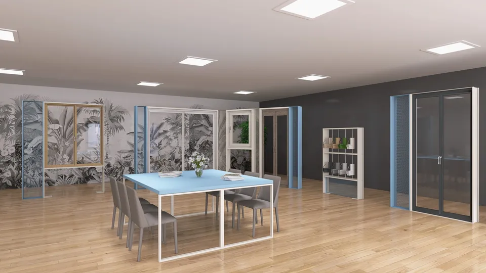Design89 Espositori Porte e Finestre espositore per showroom