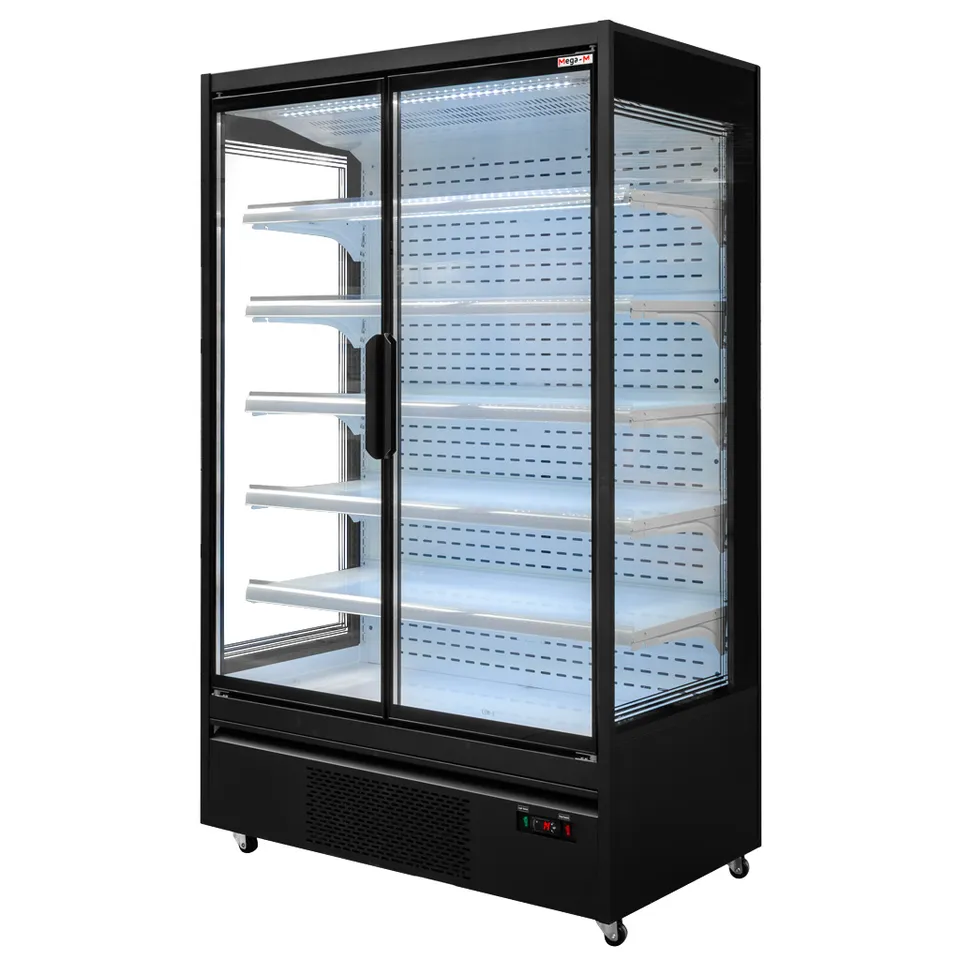 Mega-M Hugo Plus RU espositore refrigerato 125 cm nero vetro