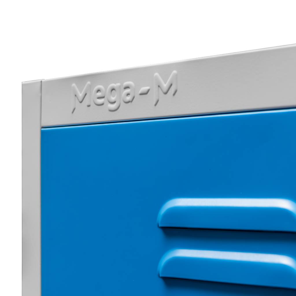 Mega-M S-80 armadio spogliatoio divisorio grigio-blu