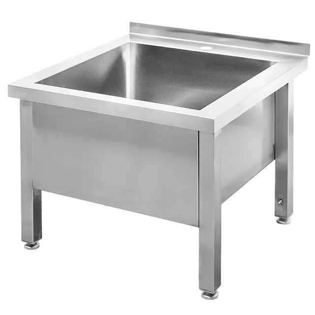 Mega-M Vasca Lavello Acciaio Inox 60x60x50 cm 1 Vasca