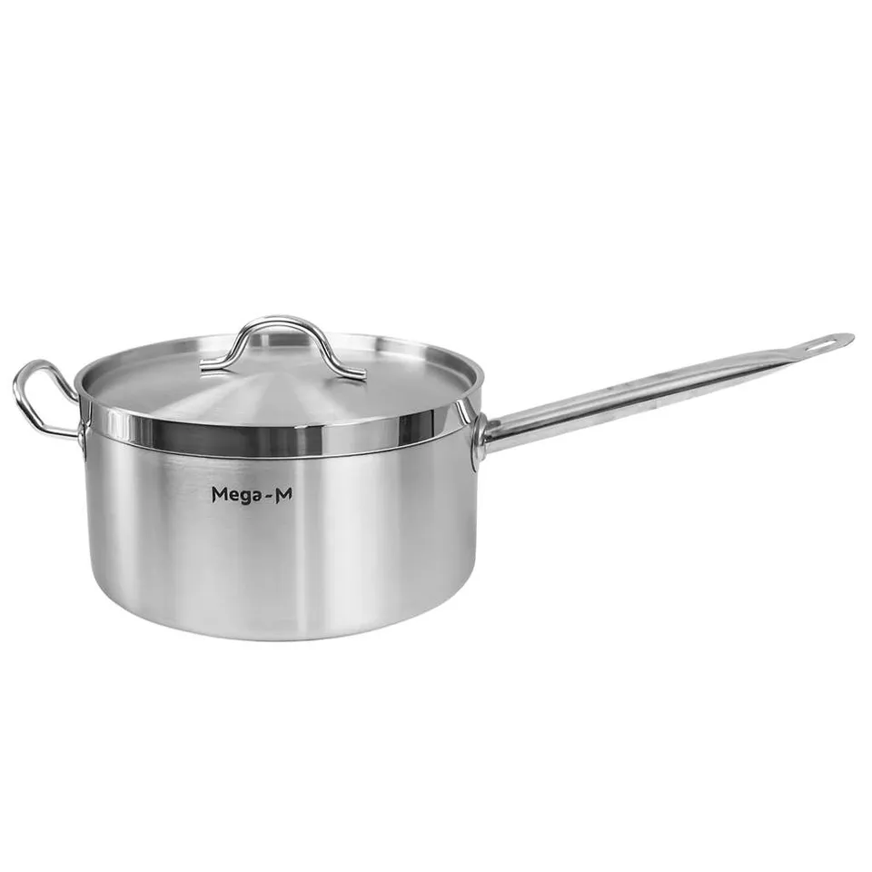 Mega-M PRO casseruola acciaio con coperchio 8L 26 cm
