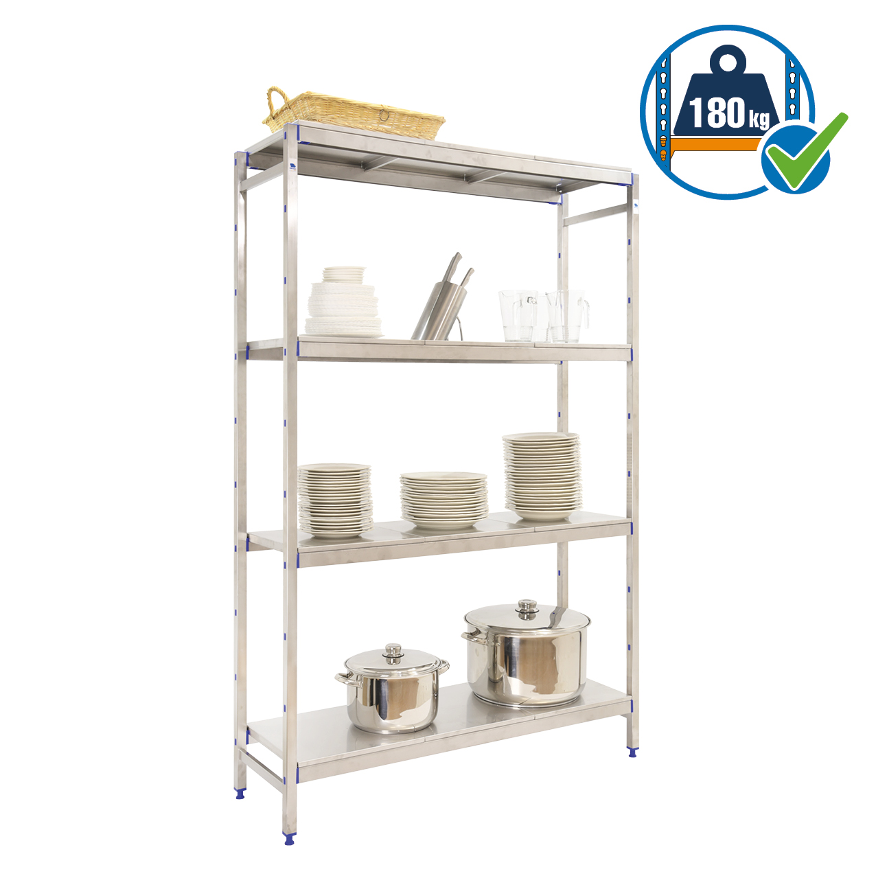Simonrack SimonInox SS scaffale iniziale 4 ripiani alimentare