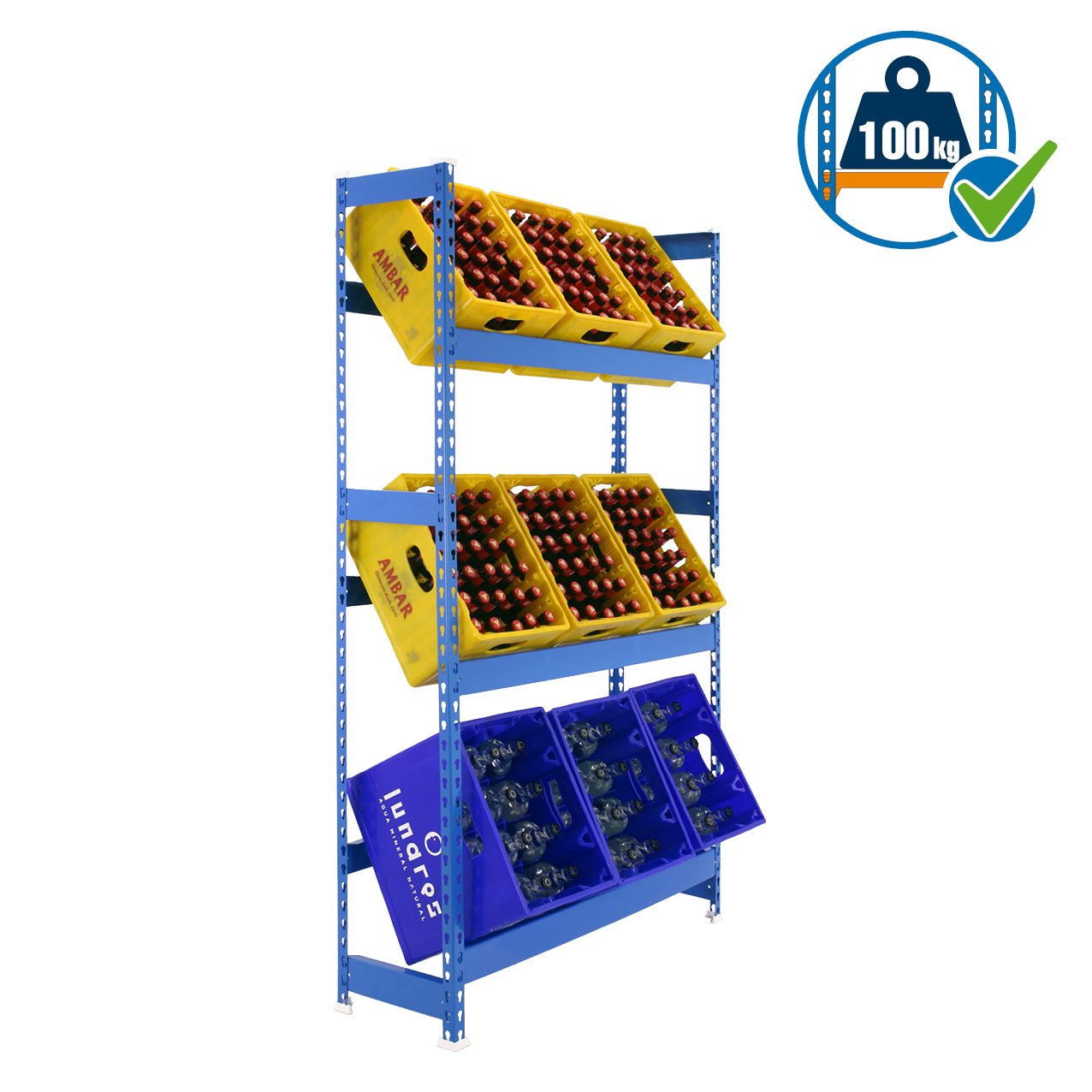 Simonrack SimonBottle 3 portabottiglie 3 livelli senza viti
