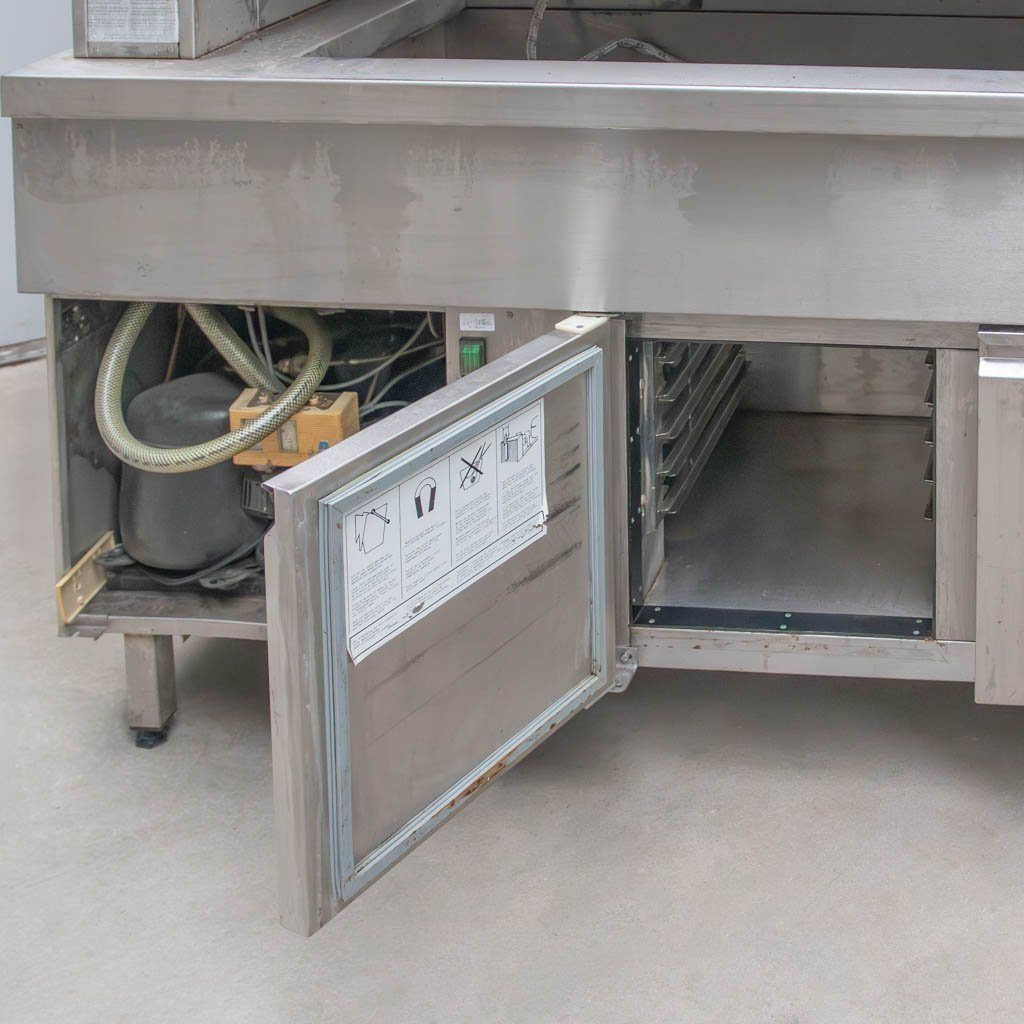 Mega-M vetrina refrigerata 215x70x155 cm vetro