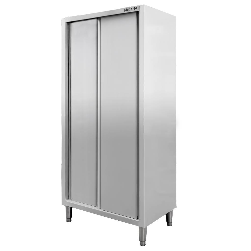 Mega-M Armadio Passante Inox 80x50x200 cm 2 Ante