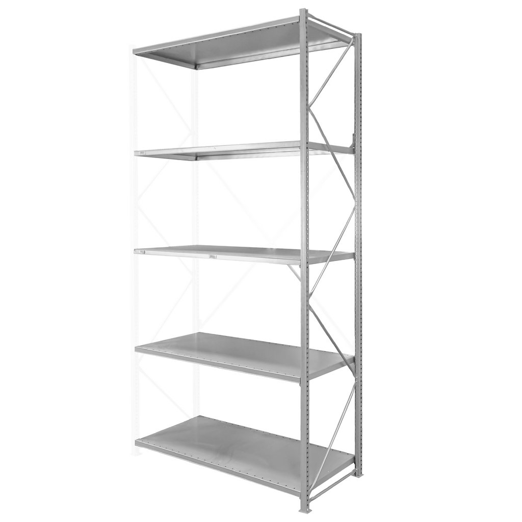 Stow Scaffale Magazzino 5 Ripiani 300x130x60 Aggiuntivo